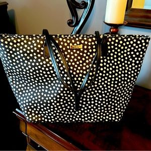 Kate Spade Black and White Polka Dot over the shoulder bag.